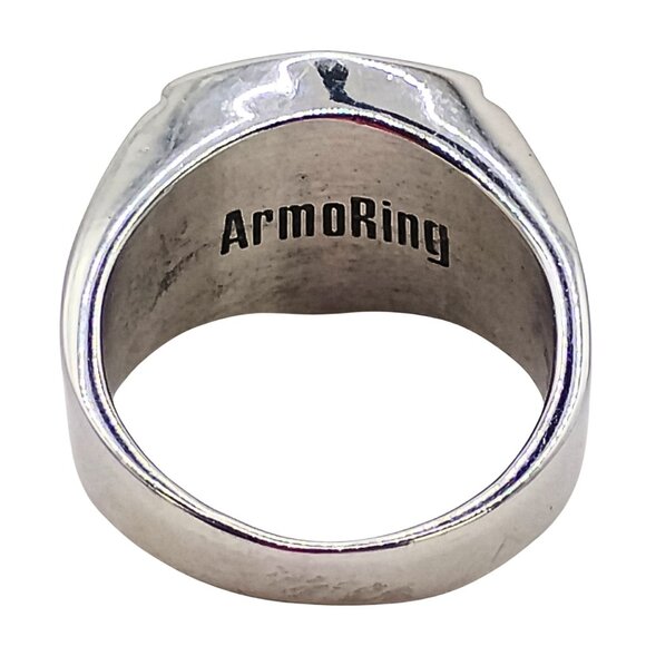 Mens Full Armor of God Stainless Steel Cross Ring Size 11.5 ArmoRing Religious - Picture 5 of 8